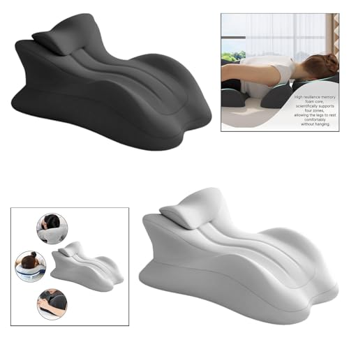 Image of Wedge Prone Position Bed Pillow Kit Multifunctional for Backrest Lightweight Dark Grey