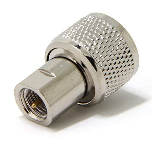 Connettore Ottone Per Radio Adattatore Cavo Coassiale BNC Maschio A UHF Femmina SO239 PL-259 - Ottone, 50 Ohm, Per Radio, Scanner, Amatoriale Adattatore BNC A UHF