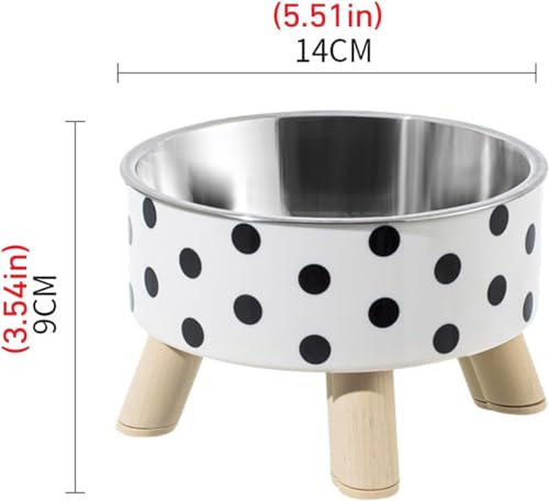 Image of High Rise Cat & Dog Food Bowl Stainless Steel Elevated Cat Bowls Protecting Spine - Detachable Cat Dish, Durable Pet Supplies for Cat Feeding, Optimal Eating Posture, Vomiting Prevention