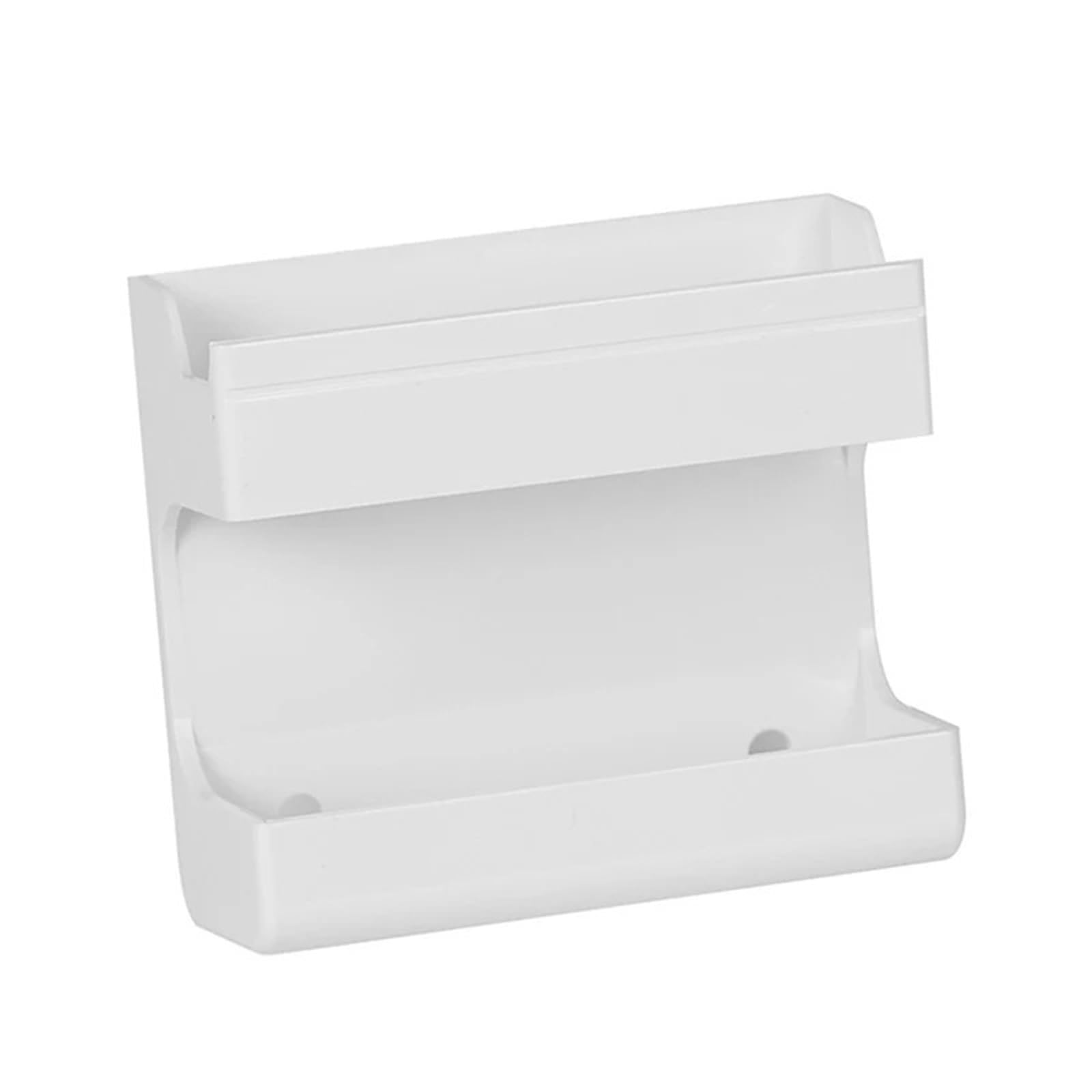 WUYXTO 2 Pcs Remote Control Holder Socket Mobile Phone Living Room Organizer Storage Box Household Decoration For Desktop(White)
