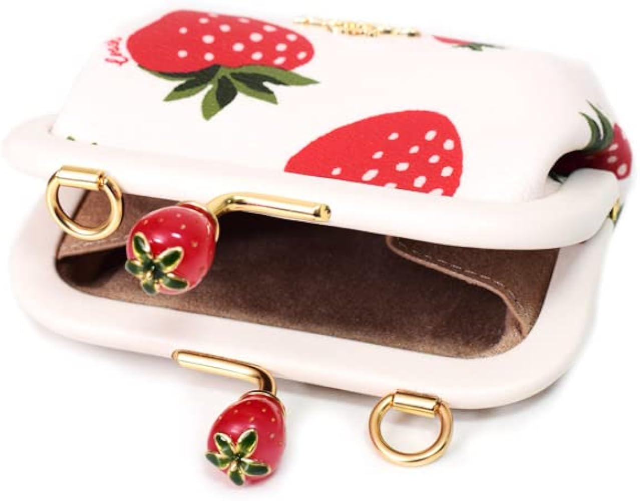 COACH【C8334】コーチ ぺブルレザー キスロック がま口 いちご COACH【C8334】コーチ ぺブルレザー キスロック がま口 いちご - メルカリ