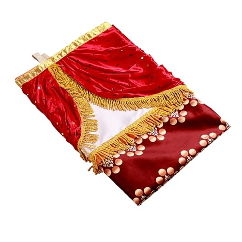Image of Ganpati Decoration Digital Background Ideas at Home, Festival, Wedding, Diwali, Ganesh Chaturthi, Laxmi Pooja Decoration Background (Size, Width 5 Feet and Hight 7 Feet, Vakratunda)