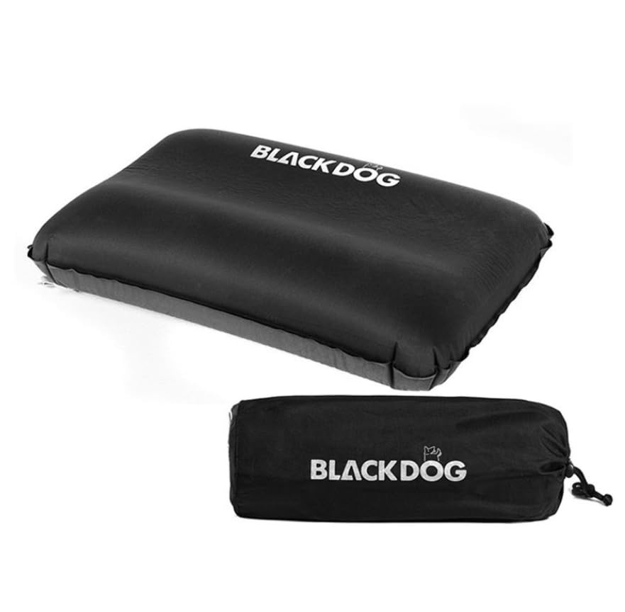 Luminexia Cuscino Gonfiabile Campeggio,Cuscino da Viaggio Ultraleggero Comprimibile Portatile,Comodo Cuscini Gonfiabili Ergonomico,Riempimento/Sgonfiaggio Automatico,con Custodia（46 * 32 * 12cm）