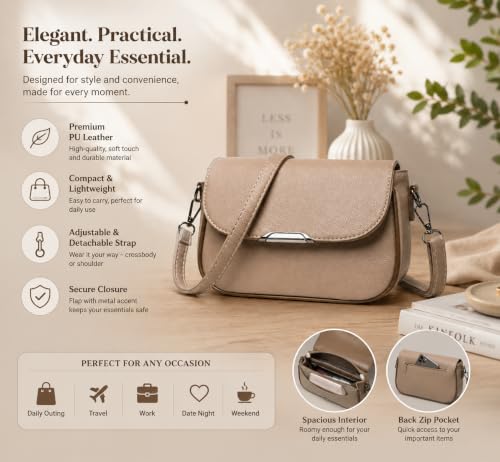 Image of SELECTION INDIA Women's Black Shoulder Bag | Premium PU Leather Handbag for Women | Spacious Everyday Purse for Work | College & Travel