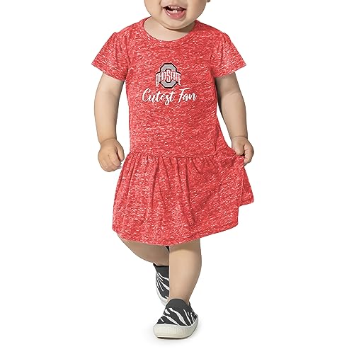 Image of Little King NCAA Infant Girls Knobby Dress-Cutest Fan-Sizes 6 Months, 12 Months and 18 Months