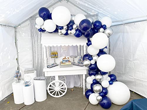 Image of KBZVNAF Navy Blue Latex Party Balloons 50 Pack 12 inch