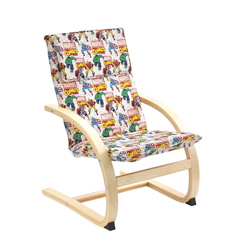 Marvel Avengers Poltroncina impiallacciatura di betulla naturale portata max 30 kg piccola multicolore