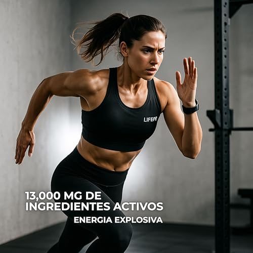 Pre Entreno Life Pro Elektro 400g - Pre Workout Potente con Citrulina Malato 8000mg, Beta Alanina 3000mg, Taurina 1500mg y Cafeína 200mg, Preentreno para Energía, Bombeo y Rendimiento | Sabor Lollipop - imagen 5