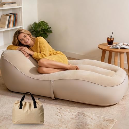 FluSing Inflatable Couch for Camping, Blow-Up Couch for...