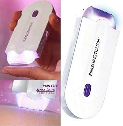KBS Finishing Touch Hair Remover | Rechargeable Instant Painless Facial Body Hair Remover Trimmer Shaver for Men and Women | Hair Removal Tool For Women (1pc,White)