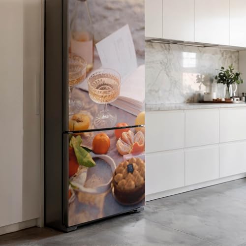 Decoración para Cocina con Vinilo de Nevera Picnic de Frutas Elegante 4