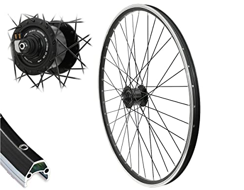 28 Zoll Vorderrad Cut19 schwarz Shimano Nabendynamo DH-3N72 schwarz 622-19