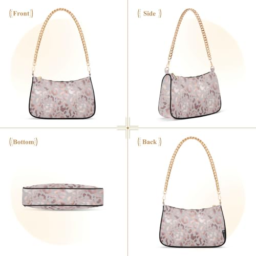 Image of Shoulder Bags for Women Animal Zebra Leopard Cheetah Tiger Print Hobo Tote Handbag Small Clutch Purse with Zipper Closure