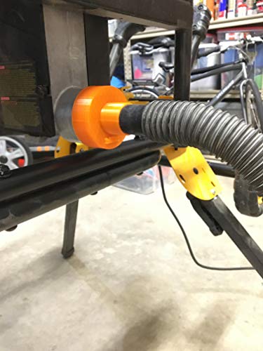 [Solid Art LLC ] Dust Port Adaptor/Reducer – Fits certain 2 ½”OD Dust Ports and 1 ¼” OD shop vac. (Compatible with table saw dust ports of 2 1/2