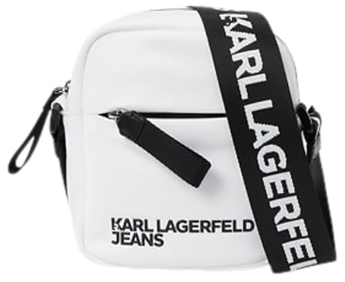 Karl Lagerfeld Jeans, Herren, Essential Nylon Crossbody, Weiss, Einheitsgröße