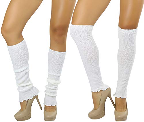 Image of ToBeInStyle Women's Ribbed Acrylic Footless Leg Warmers