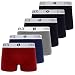 Produktbild COLOMAX Herren Boxershorts Unterhosen Unterwäsche Baumwolle S-M-L-XL-XXL 6er Set (S, 3X Schwarz / 1x Blau / 1x Rot / 1x Grau (Weiß))