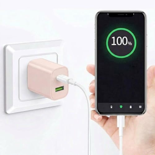 Image of 2 Pack USB C Charger Block, Dual Port Type C Wall Charger Fast Charging 20W Power Adapter Cube for iPhone 14 /14 Pro /14 Pro Max /14 Plus /13 /12 /11, XS /XR /X, iPad, Samsung, More