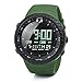 XXblack Sportuhr Digitale Herren Armbanduhr Große Männer 5ATM Wasserdicht Stoppuhr mit Wecker Timer LED Militär(Green,Einheitsgröße)