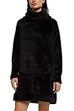 ESPRIT Womens JARAH CAS NW Homedress Standard Nightgown, 001/Black, UK 14