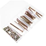 Rangement pratique : emballé dans une boîte portable, ce qui facile à transporter et à organiser pour un pendant les réparations, vis à tête multifonction, écrou de boulon de meuble