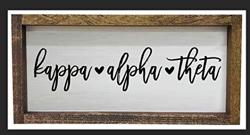 Kappa Alpha Theta Sorority Script Large Wall Art