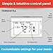 Lux Products TX9600TS Programmable Large Touchscreen Heating Cooling Thermostat, White