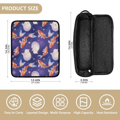 Bolsa para herramientas de cabello resistente al calor y tapete miniatura 4
