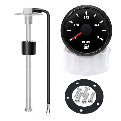 52mm �R�����x���Q�[�W�A0-190ohm 7 �F�o�b�N���C�g�R�����[�^�[�C���W�P�[�^�[�A�h���{�[�g RV �ԃg���b�N�Q�[�W�Z���T�[ ���L���p�r(0~190 ohm,With 225mm Sensor)
