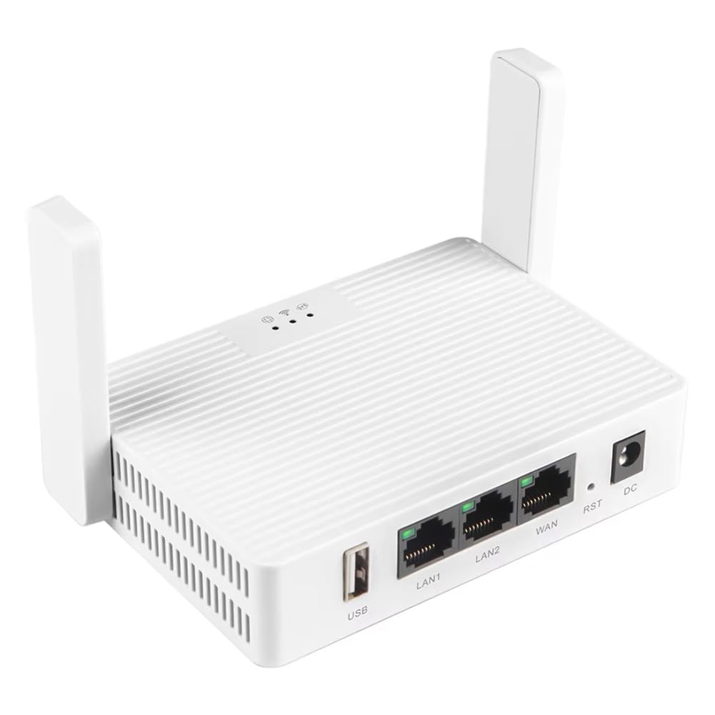 Routeur WiFi Dual Band 2.4G/5GHz 1200Mbps Routeur Gigabit LAN sans 2 Antennes Prend en Charge VPN Signal Fort EU-Plug
