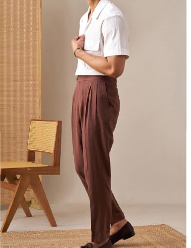 Linen Pants for Men Casual Beach & Lounge Pant with Pockets Travel Lounge Pants4