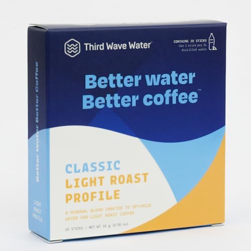 Third Wave Water Mineral Enhanced Flavor Optimizing Coffee Brewing Water, Classic Flavor Profile 2 Liter 20 Sticks