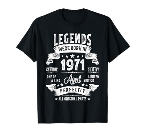 Vintage 1971 Limited Edition 54 Year Old Gifts 54th Birthday T-Shirt