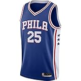Ben Simmons Philadelphia 76ers #25 Official Youth 8-20 Swingman Jersey (Medium 10/12, Ben Simmons Philadelphia 76ers Blue Icon Edition)