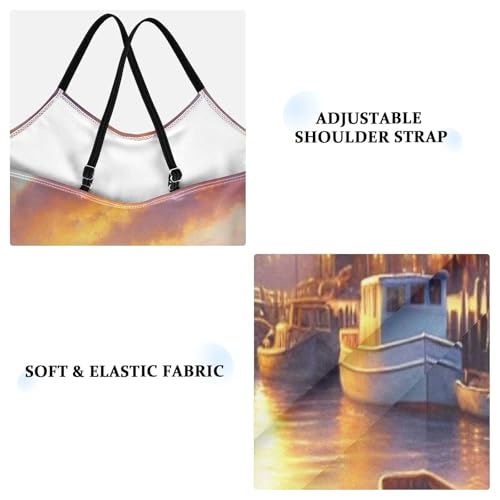 Ships Sunset Orange Swimsuit for Girls Bathing Suit Swimsuits One Piece Summer Beach Swimwear3