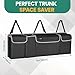 JOYSKY Car Trunk Organizer for SUV, Backseat Hanging Trunk Organizer for Jeep, Hatchback, MPV, Large Capacity Seat Back Storage Bag, Made of High Density Fabric, Space-saving Car Interior Accessory