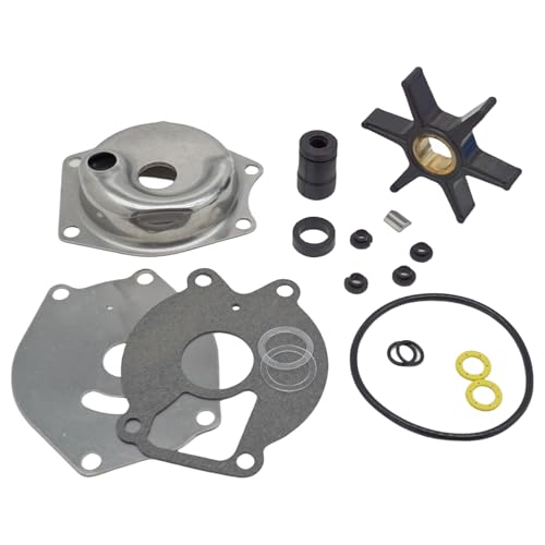Boat Marine 99157T2 Water Pump Impeller Kit for Mercury 8 9.9 13.5 15 18 20 25 HP Outboard Engines Replacement 46-85098A2