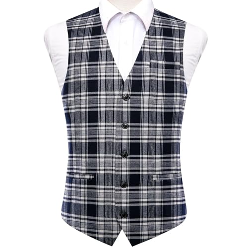 Mens Vest Striped Waistcoat Sleeveless Wedding Business Silver Gold Blue Yellow Red Men's Casual Vest3