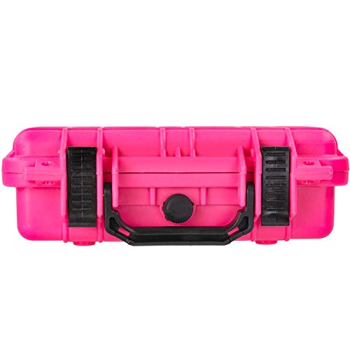 Maleta rígida protectora impermeable para cámara 11.6"x8.3"x3.8" rosa miniatura 4