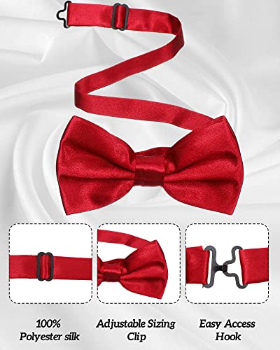 Vabean 48 Pcs Bow Ties Bulk Elegant Pre Tied Bow Ties Formal Tuxedo Bowties Set With Adjustable Neck Band For Men Boys (Bright Colors, Stylish Style) #TOP2