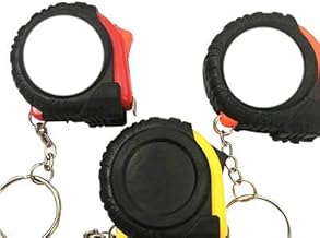Cinta de regla retráctil creativa para niños con medición de altura, medidas de mini bolsillo de extracción métrica, llavero de 1 m, color al azar-Federación de Rusia, b