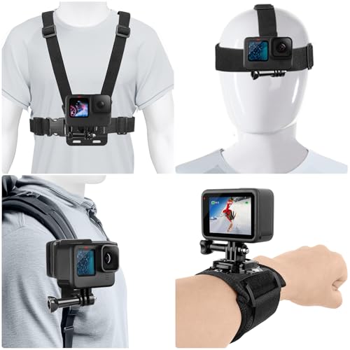 Chest Mount Harness 4-in-1 Accessories Kit for GoPro