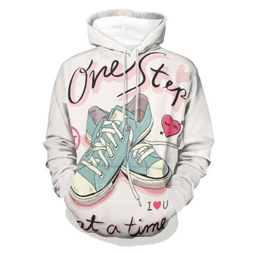 Hoodie manches longues UMENG sweat pull à capuche homme femme style urbain taille S