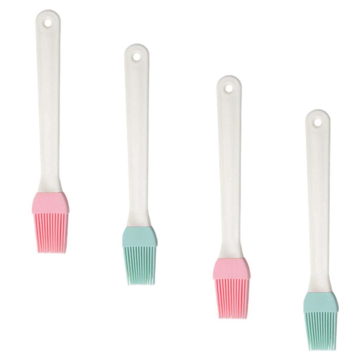 BCOATH 4pcs Multipurpose Silicone Brush for Kitchen Gadgets Easy to Clean Random Color for Cooking Baking and Grilling