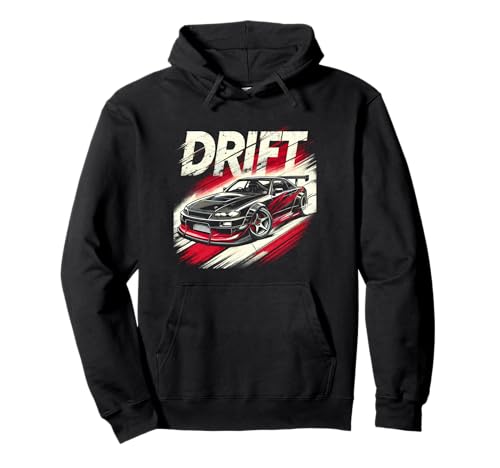 JDM Drift Shirt Sportscar Design Motorsport Fan Pullover Hoo