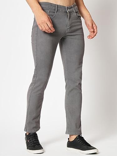 Image of KARGEENS Men Kargeens Men's Jeans Pant Slim Fit Stretchable Casual Wear Low Rise Cotton Blend Denim
