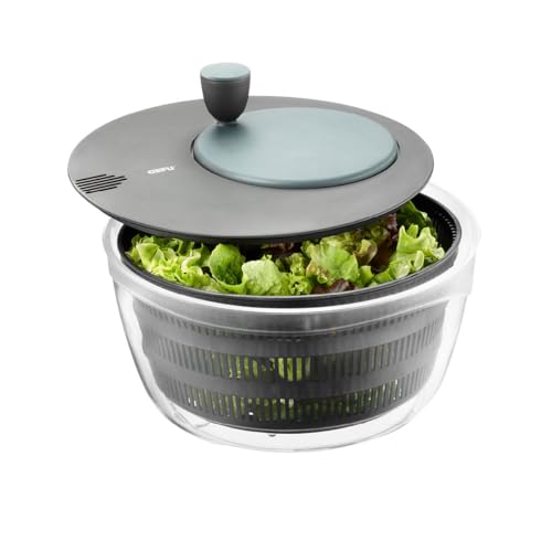 GEFU Salatschleuder mit Frischhaltedeckel | 3L...