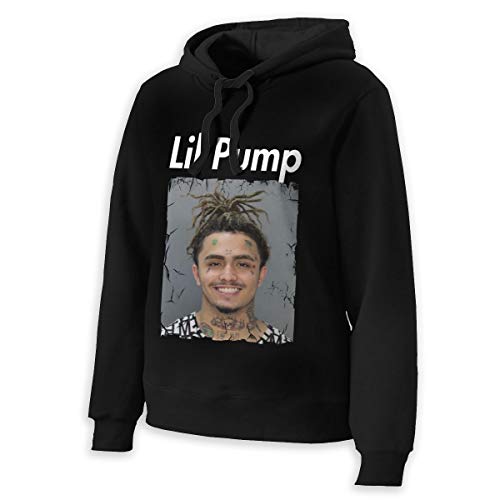 Lil Pump Hoodies Womens Hoodie Sweater Classic Long Sleeve Tops Hooded Sweatshirts L Black