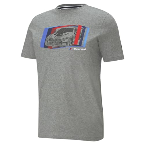 T-shirt PUMA BMW MMS Car Graphic Tee noir idéal pour un look urbain et les sorties sur circuit