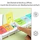 LBJFYHJN Tablettenbox 7 tage, Pillendose mit separatem Fach und Knopf-Pop-up-Deckeldesign, Drogenspeicherbox für Vitamine, Kabeljau-Leberöl, Nahrungsergänzungsmittel und Medikamente